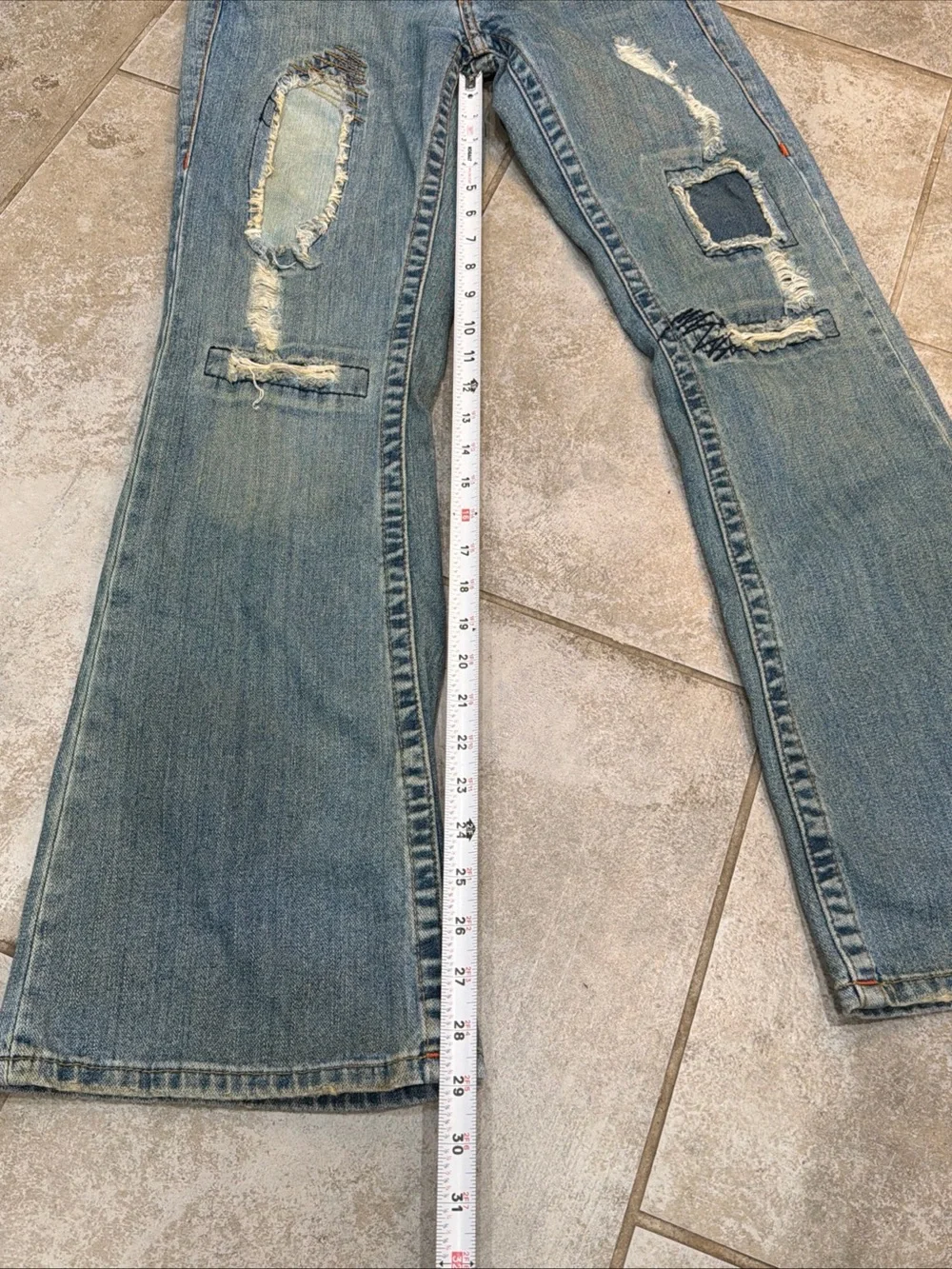 True Religion Festival Jeans Distressed/Vintage 2004 Bobby Berkley Size 28